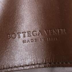 Pre Owned Bottega Veneta Brown Intrecciato Leather Briefcase