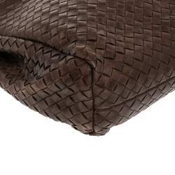 Pre Owned Bottega Veneta Brown Intrecciato Leather Briefcase