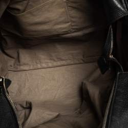 Pre Owned Bottega Veneta Black Intrecciato Leather Duffle Bag