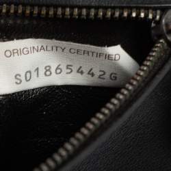 Pre Owned Bottega Veneta Black Intrecciato Leather Card Holder