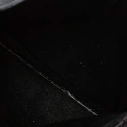 Pre Owned Bottega Veneta Black Intrecciato Leather Card Holder