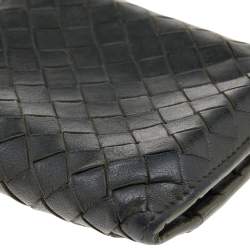 Bottega Veneta Olive Green  Intrecciato Leather Bi-Fold Wallet