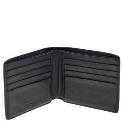 Pre Owned Bottega Veneta Blue Intrecciato Leather Bifold Wallet