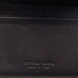Pre Owned Bottega Veneta Brown Intrecciato Leather Bifold Wallet