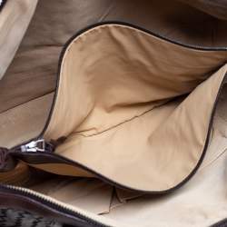 Bottega Veneta Dark Brown Intrecciato Leather Double Compartment Briefcase