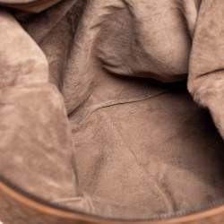 Pre Owned Bottega Veneta Brown Intrecciato Leather Weekender Bag