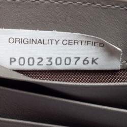 Pre Owned Bottega Veneta Grey Intrecciato Leather Bill Clip Wallet