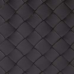 Pre Owned Bottega Veneta Dark Brown Intrecciato Leather Bifold Wallet