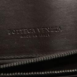 Pre Owned Bottega Veneta Brown Intrecciato Leather Briefcase