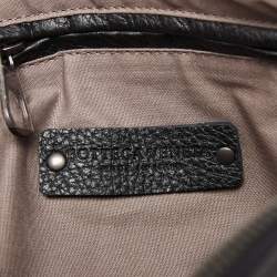Bottega Veneta Black Intrecciato Leather Wristlet Pouch