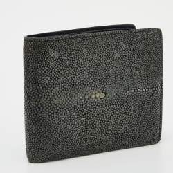 Bottega Veneta Grey Stingray Bifold Wallet