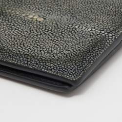 Bottega Veneta Grey Stingray Bifold Wallet
