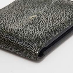 Bottega Veneta Grey Stingray Bifold Wallet