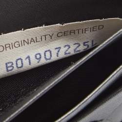 Pre Owned Bottega Veneta Dark Grey Intrecciato Leather Card Holder