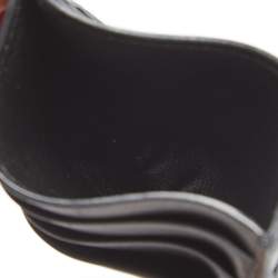 Pre Owned Bottega Veneta Dark Grey Intrecciato Leather Card Holder