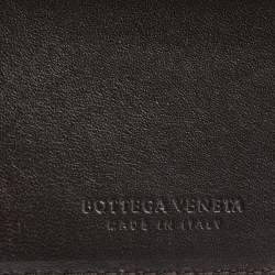 Pre Owned Bottega Veneta Brown Intrecciato Leather Bifold Wallet