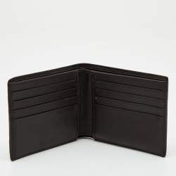 Pre Owned Bottega Veneta Brown Intrecciato Leather Bifold Wallet