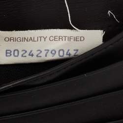 Pre Owned Bottega Veneta Black Intreciatto Leather Bifold Compact Wallet