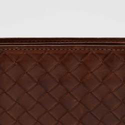 Bottega Veneta Tan Intrecciato Leather Bifold Wallet