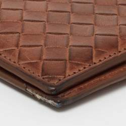 Bottega Veneta Tan Intrecciato Leather Bifold Wallet