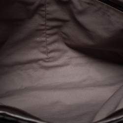 Pre Owned Bottega Veneta Dark Brown Intrecciato Leather Brief Laptop Bag