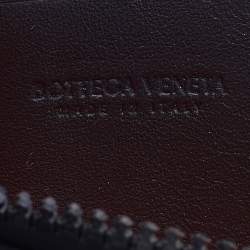 Pre Owned Bottega Veneta Black Leather Zip Coin Purse