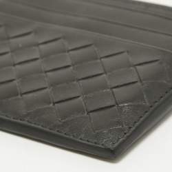 مملوكة مسبقًا حافظة بطاقات بوتيغا فينيتا جلد إنترشياتو رصاصي داكن 