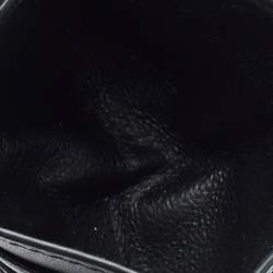 Pre Owned Bottega Veneta Black Intrecciato Leather Card Holder
