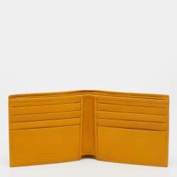Bottega Veneta Mustard Intrecciato Leather Bifold Wallet