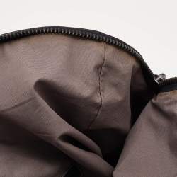 Pre Owned Bottega Veneta Black Intrecciato Leather Weekender Bag