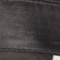 Bottega Veneta Black/White Intrecciato Leather Zip Card Holder