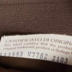 Pre Owned Bottega Veneta Brown Intrecciato Leather Bifold Wallet