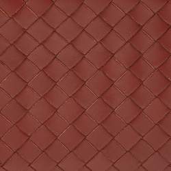 Pre Owned Bottega Veneta Rust Intrecciato Leather Bifold Wallet