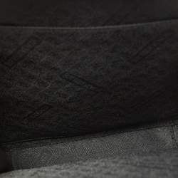 Pre Owned Bottega Veneta Black Intrecciato Leather Zip Messenger Bag