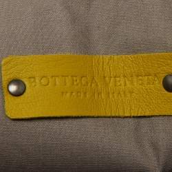 Pre Owned Bottega Veneta Multicolor Nylon Leather Zip Pouch