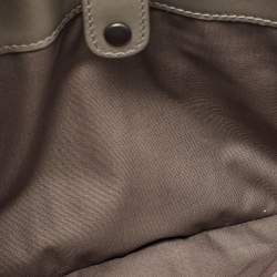 Bottega Veneta Grey Intrecciato Leather Wristlet Clutch 