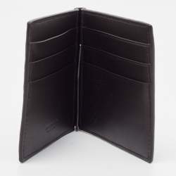 Bottega Veneta Dark Brown Intrecciato Leather Bill Clip Wallet