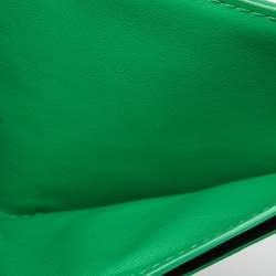 Bottega Veneta Green Intrecciato Leather Bifold Wallet