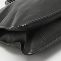 Pre Owned Bottega Veneta Black Intrecciato Leather Briefcase Bag