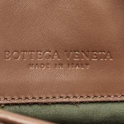 Bottega Veneta Brown Intrecciato Leather Slim Messenger Bag   