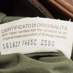 Bottega Veneta Brown Intrecciato Leather Slim Messenger Bag   