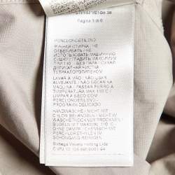 Pre Owned Bottega Veneta Grey Cotton Buttoned Up Collar Detail Shirt S