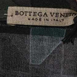 Bottega Veneta Black/Green Graphic Print Jersey T-Shirt M