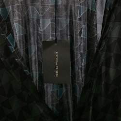 Bottega Veneta Black/Green Graphic Print Jersey T-Shirt M