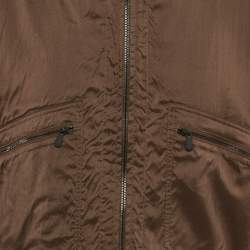 Bottega Veneta Brown Silk/Cotton Jacket and Pants Set L