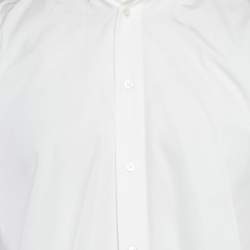 Bottega Veneta White Cotton Button Front Shirt M