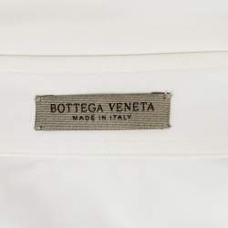 Bottega Veneta White Cotton Button Front Shirt M