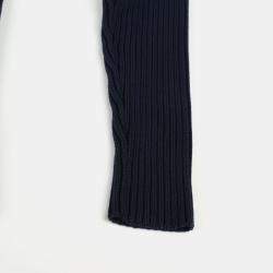 Bottega Veneta Navy Gray Knit Sweater