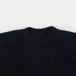 Bottega Veneta Navy Gray Knit Sweater