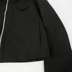Bottega Veneta Black Cotton Zip-Up Jacket Size 46